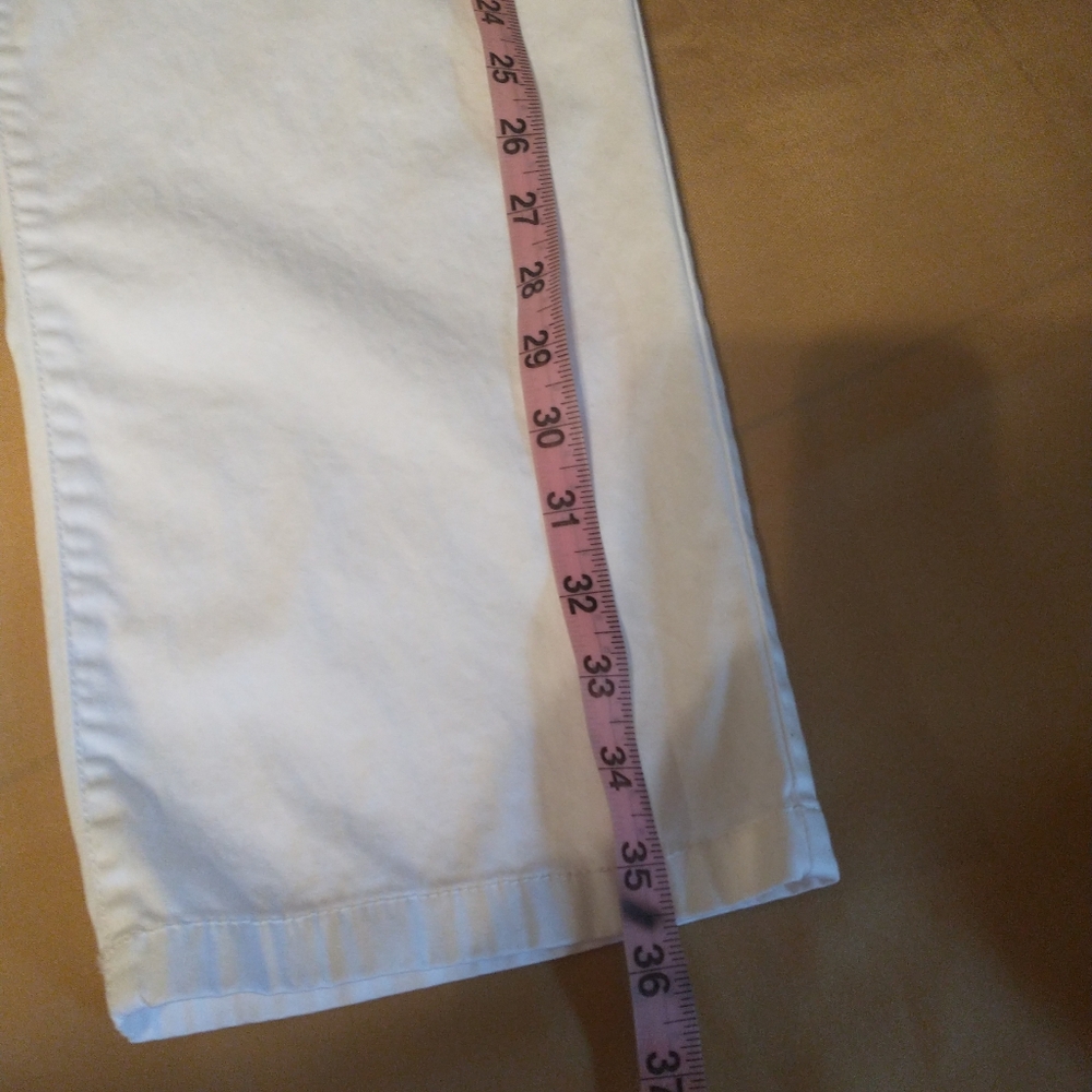 White House Black Market White Straight Leg  Cropped Jeans - Picture 9 of 12